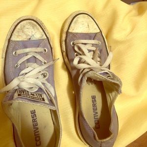 Purple converse size seven